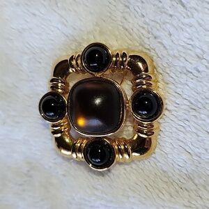 Vintage Monet.  Broach and Clip Earings as a set